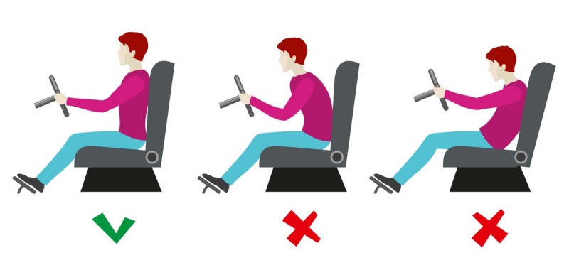 correct-and-bad-sitting-postures-for-driver-vector-infographics