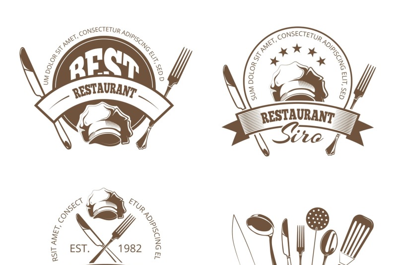 vector-restaurant-labels-emblems-badges-logos-for-menu-design