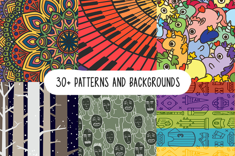 pack-of-30-patterns-amp-backgrounds-70-elements
