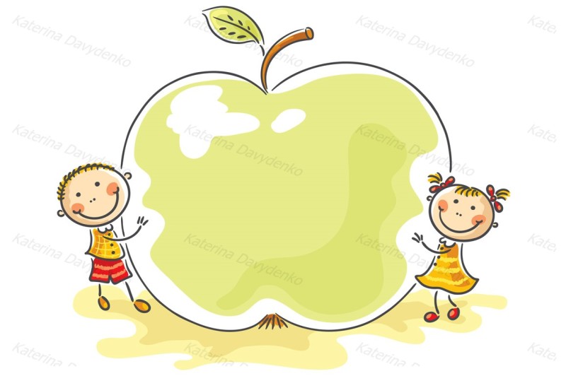 little-kids-with-a-giant-apple-with-a-copy-space