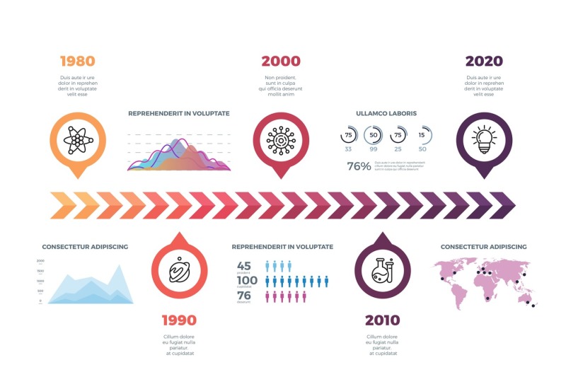 timeline-vector-infographic-template-with-world-map