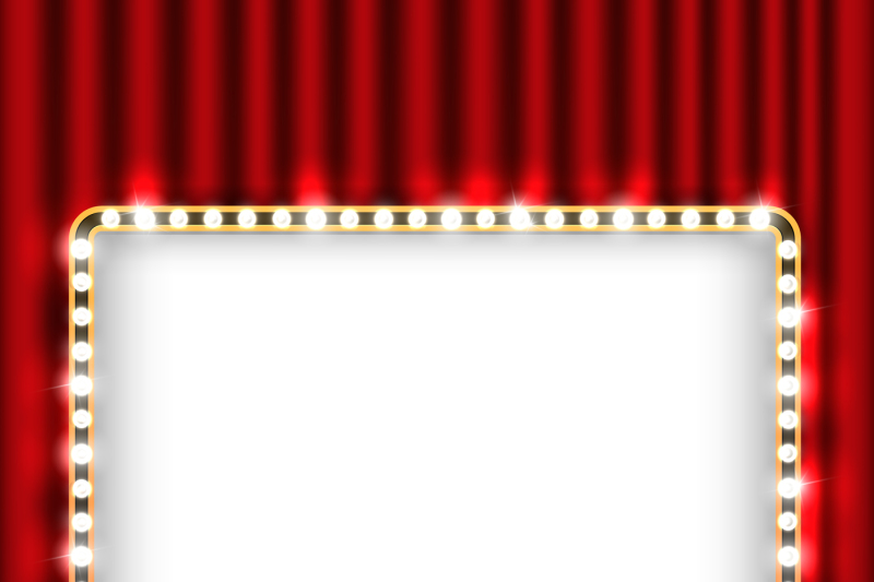 theater-scene-with-red-curtain-and-sign-gold-frame