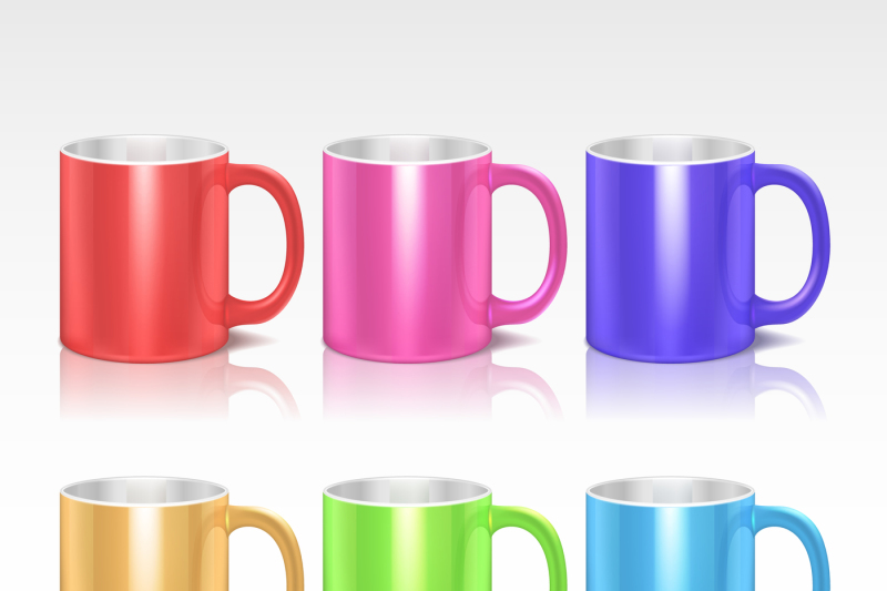 color-realistic-ceramic-coffee-tea-mugs-vector-set