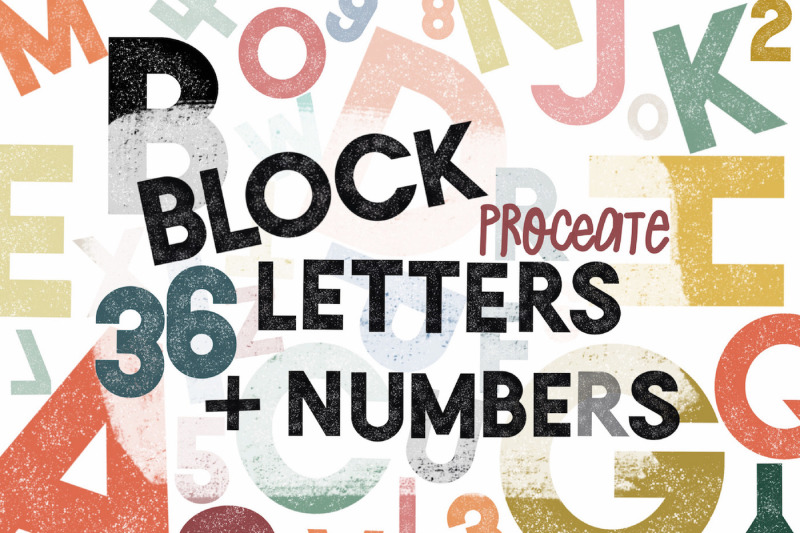 textured-block-letters-and-numbers-stamp-brushes-for-procreate