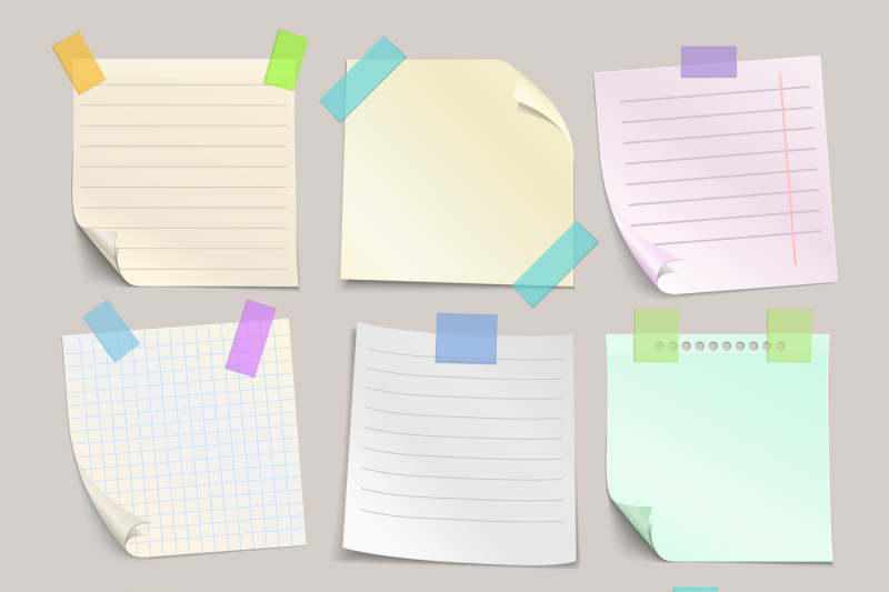 stick-note-papers-vector-set