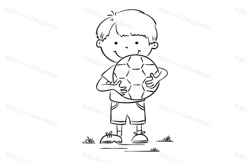 little-boy-holding-football