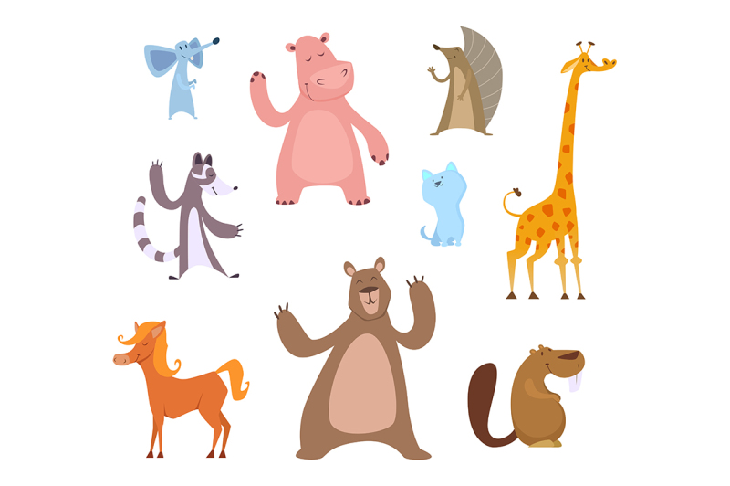 vector-cartoon-illustrations-of-funny-animals