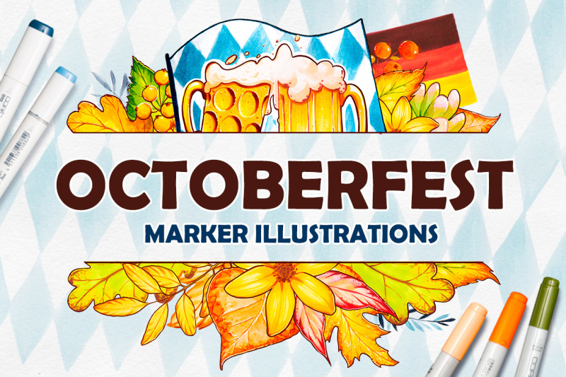 octoberfest-marker-illustrations