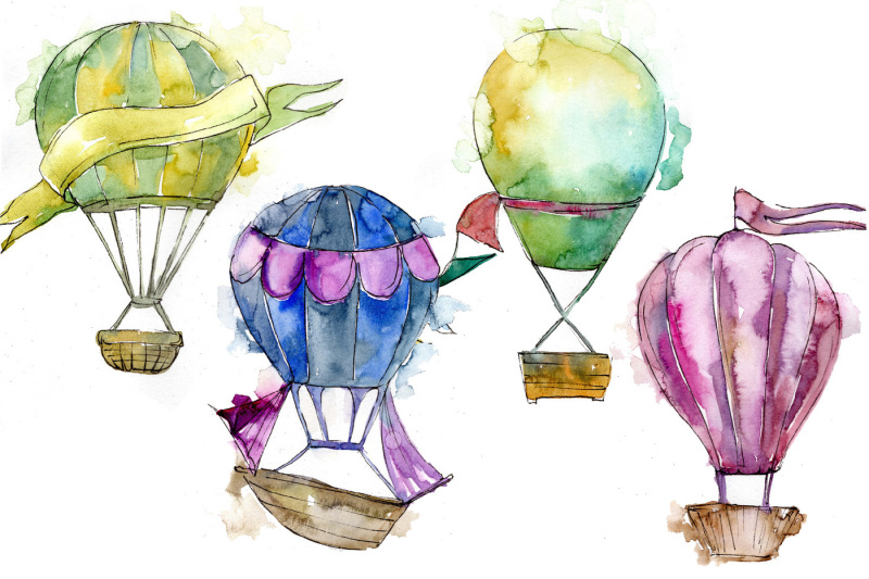 watercolor-holiday-hot-air-balloon-png-set