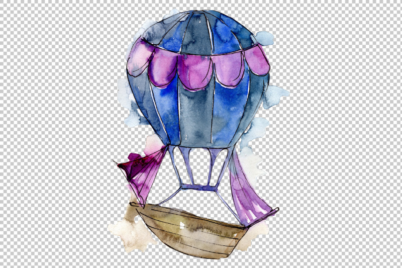 watercolor-holiday-hot-air-balloon-png-set