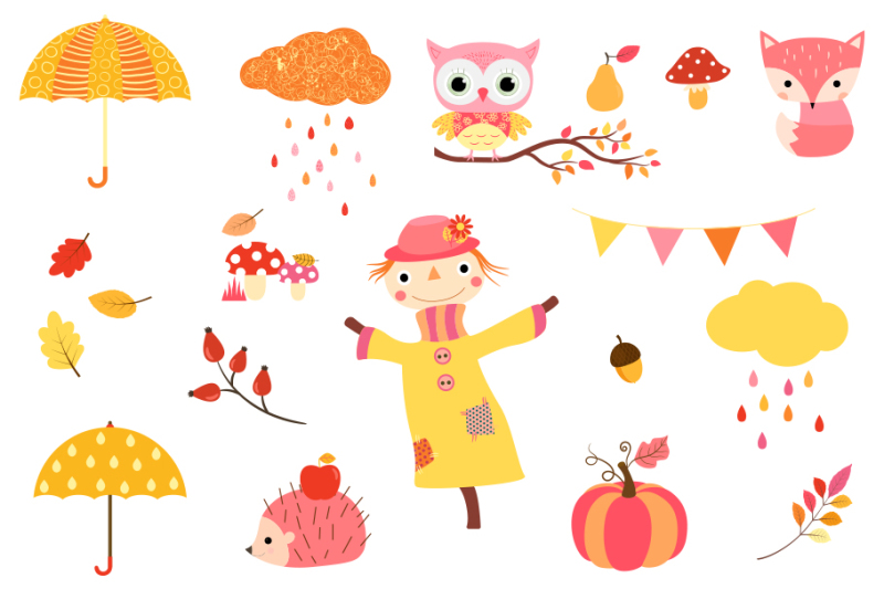 cute-fall-clipart-set-kawaii-autumn-clip-art-scarecrow-pumpkin