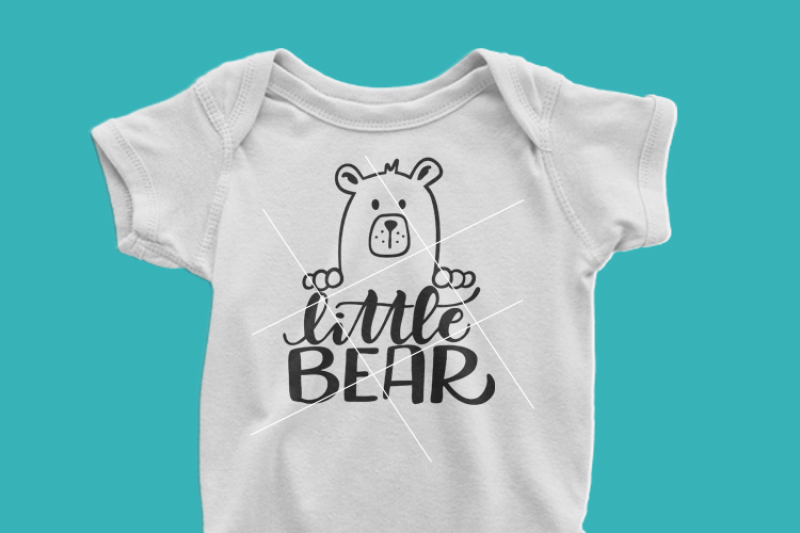 little-bear-bear-family-hand-drawn-lettered-cut-file
