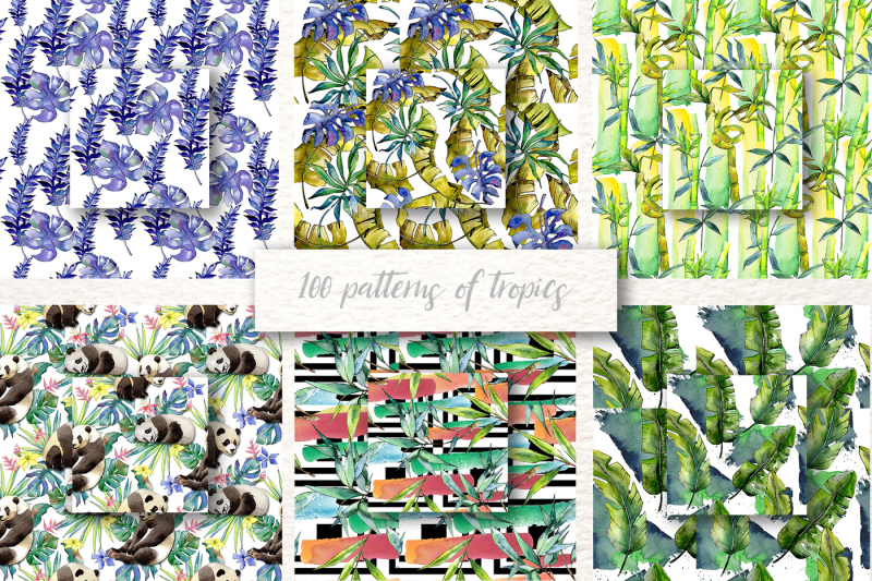100-patterns-of-tropics-jpg-watercolor-set