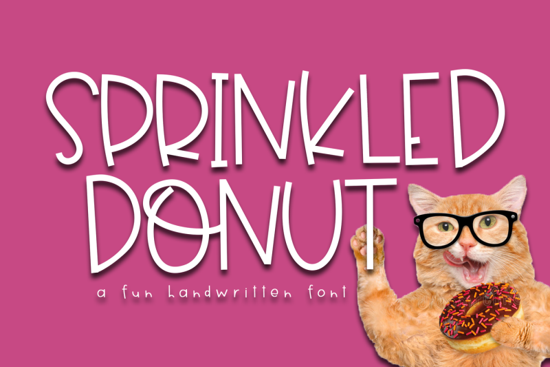 sprinkled-donut-a-handwritten-font