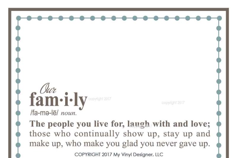 Definition of Family SVG Cut File - Family SVG By My Vinyl Designer | TheHungryJPEG.com