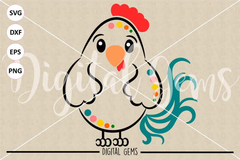 cockerel-svg-dxf-eps-png-files