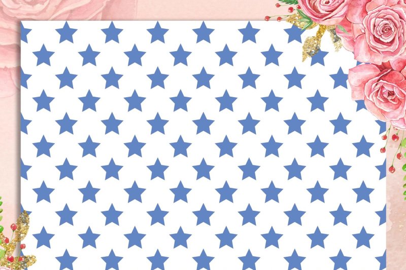 100-seamless-color-star-pattern-digital-papers-12-x-12-in