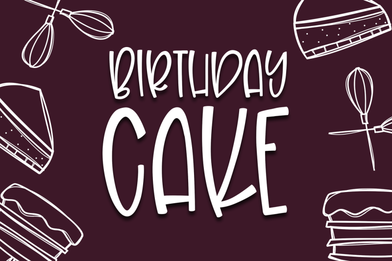 birthday-cake-a-fun-handwritten-font