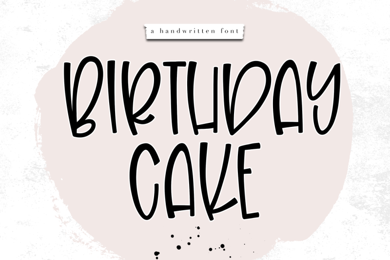 birthday-cake-a-fun-handwritten-font