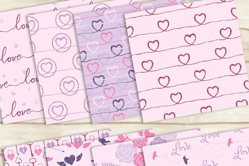 16-seamless-pastel-pink-and-purple-valentine-digital-papers