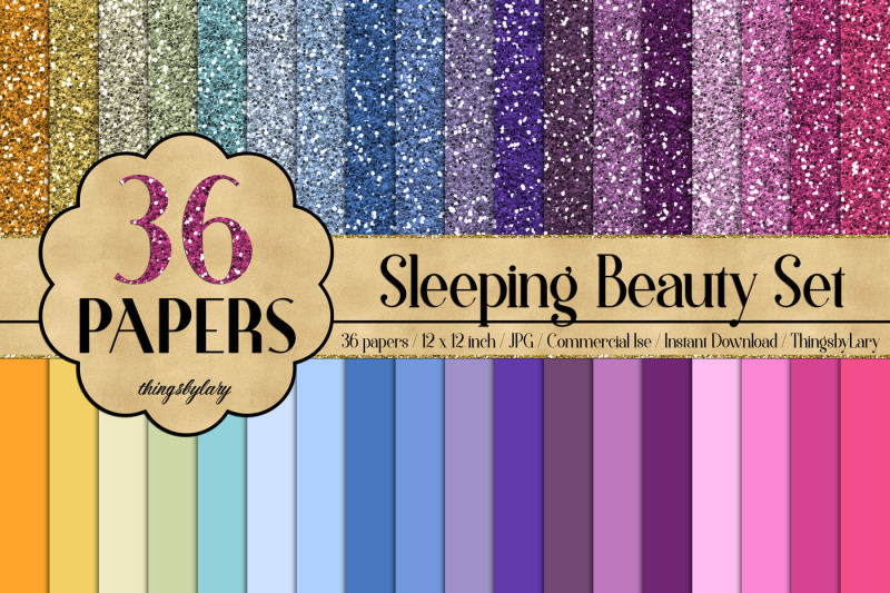 36-glitter-and-solid-color-princess-pink-and-purple-papers