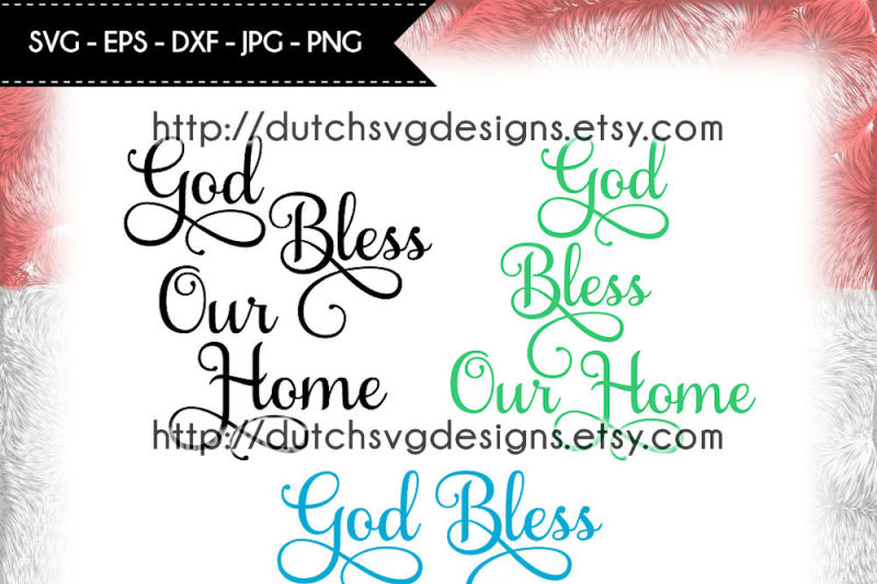 Download Text cutting file God Bless our Home, for Cricut ...