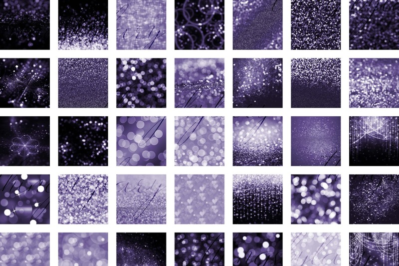 42-ultra-violet-bokeh-and-glitter-papers-digital-papers