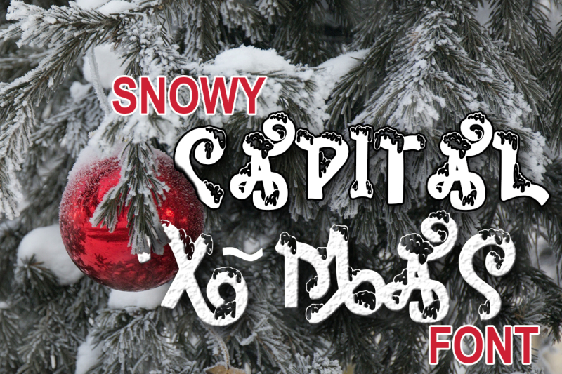 snow-covered-display-font