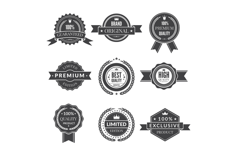 vintage-template-of-monochrome-premium-labels-for-guarantee-bestseller