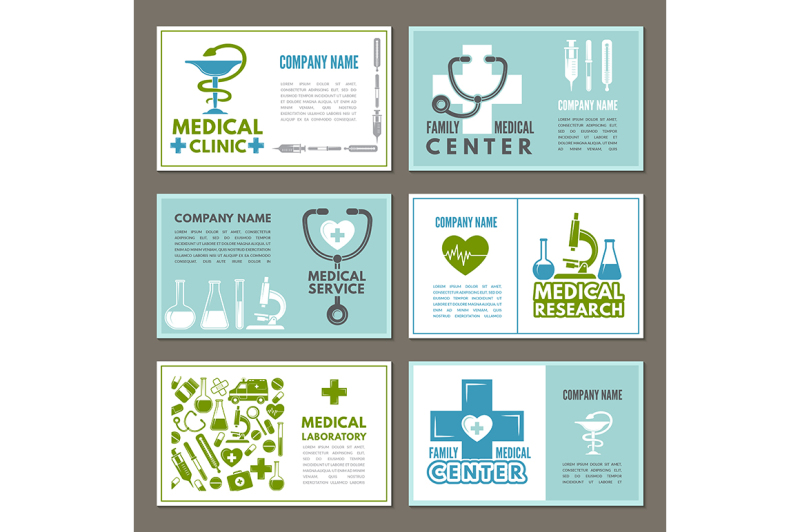 different-cards-with-designs-template-at-theme-of-medicine-and-science