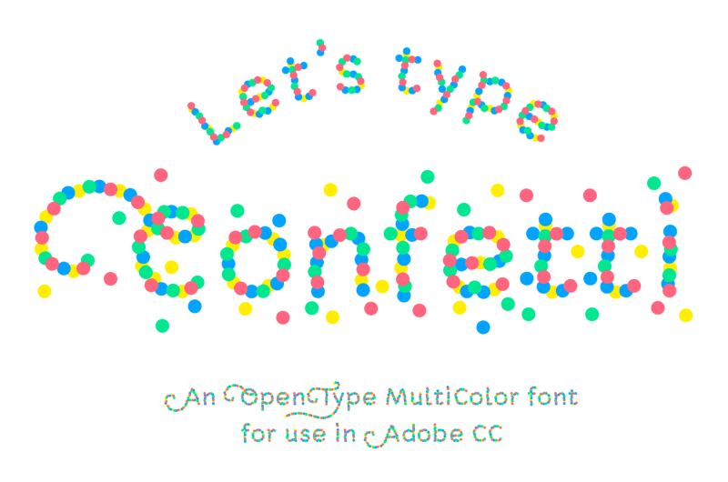 confetti-color-font