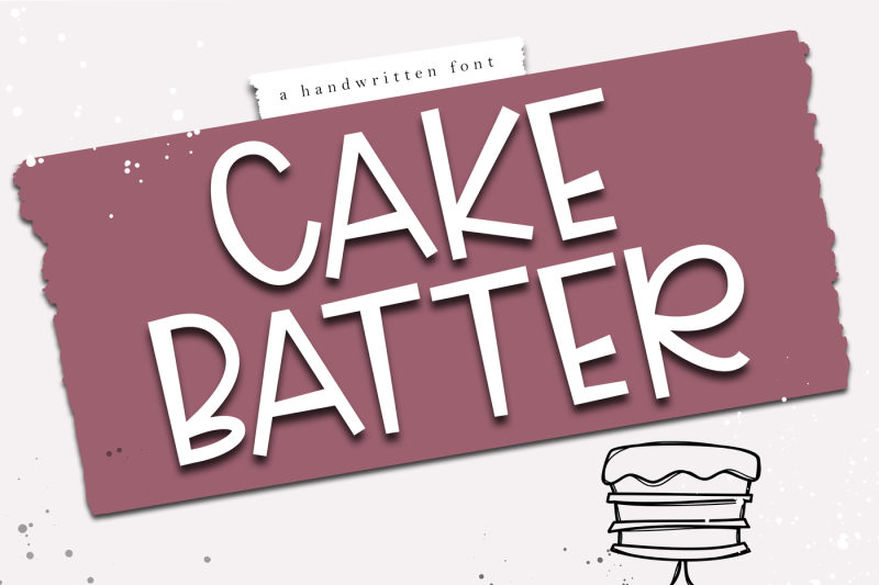 cake-batter-a-handwritten-font