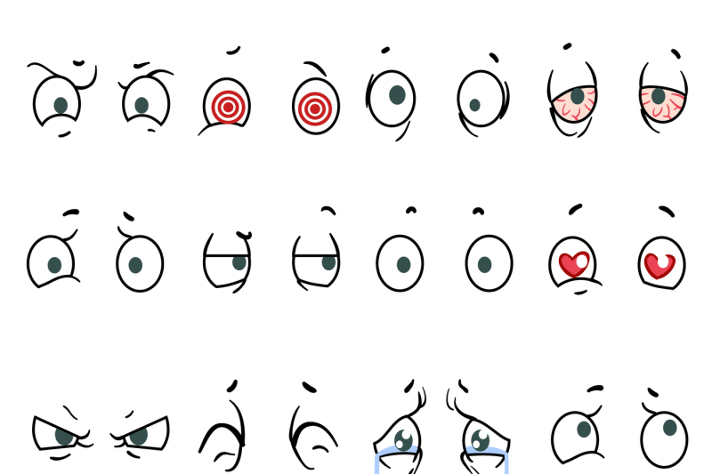 people-cartoon-eyes-in-variety-expressions