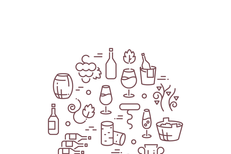 wine-vector-logo-with-outline-icons