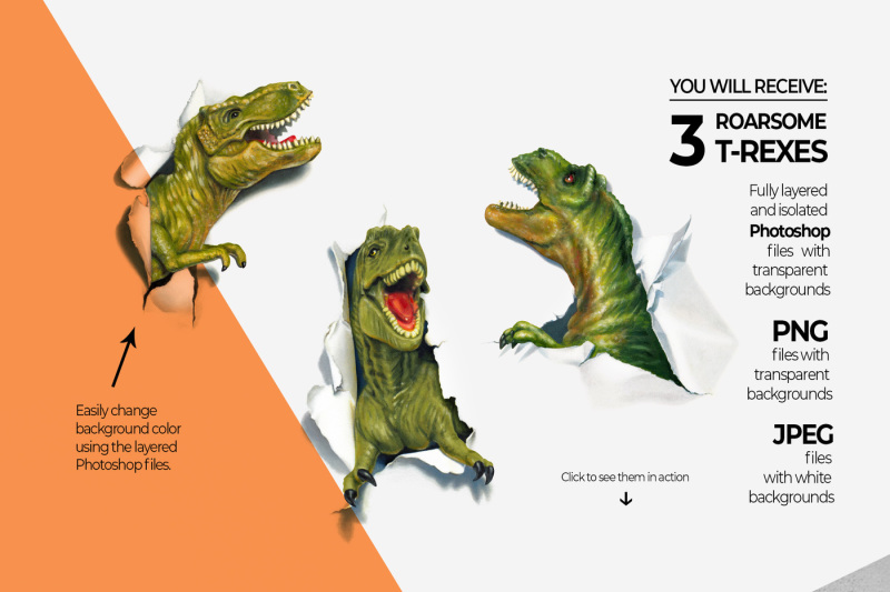 Dinosaur Misbehaving - Roarsome T-Rex By Gina Heyer Illustration