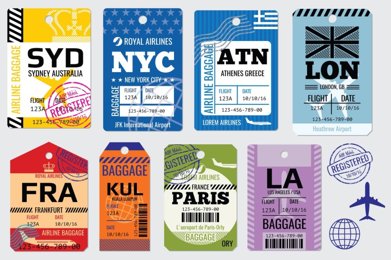 retro-baggage-tags-and-travel-vector-stock