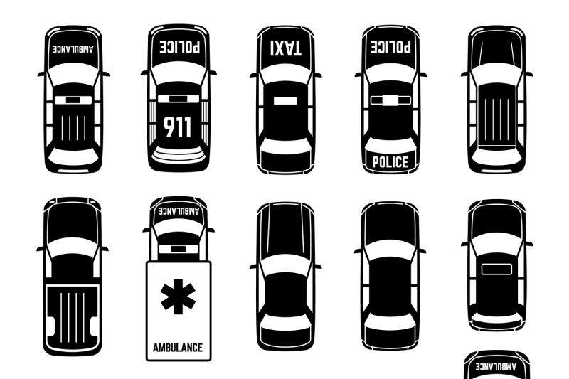 car-top-view-transportation-vector-black-icons