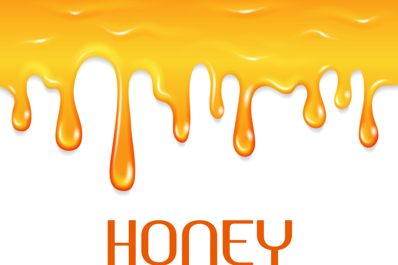 dripping-honey-seamless-vector-border