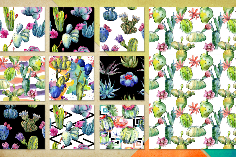 watercolor-100-cacti-patterns-jpg-set