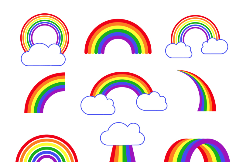 rainbow-vector-icons
