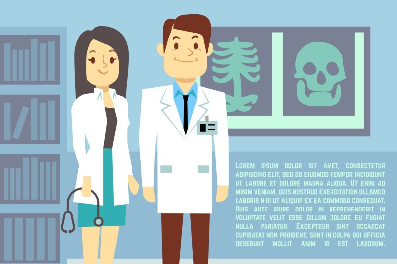 doctor-and-hospital-nurse-vector-healthcare-medical-concept-background