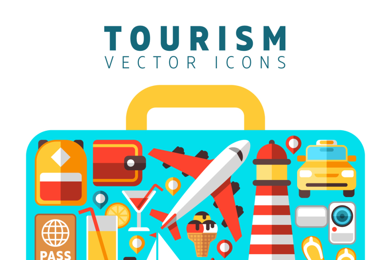 travel-holiday-vacation-concept-with-flat-tourism-vector-icons-in-suit