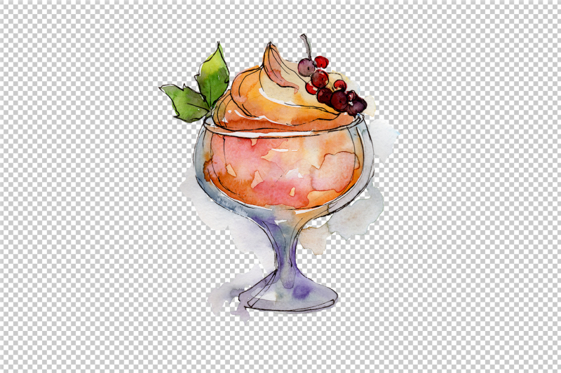 delicious-ice-cream-in-a-glass-cup-png-set-nbsp