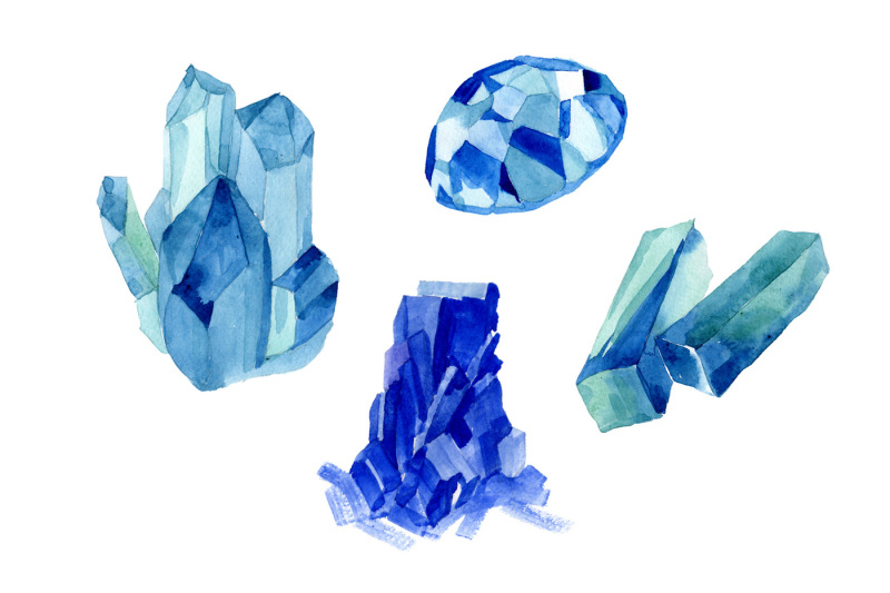 aquarelle-blue-crystals-and-splashes-png-set-nbsp