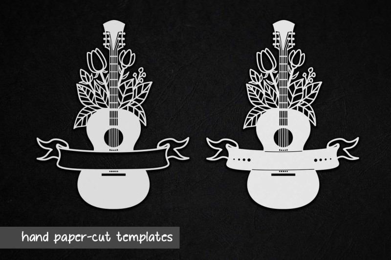 floral-guitar-split-monogram-ribbon-hand-machine-cutting-template