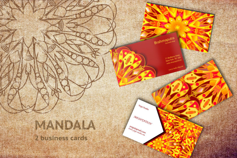 mandala-business-card-templates