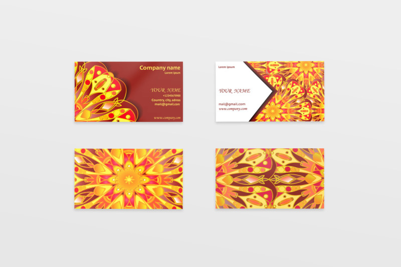 mandala-business-card-templates