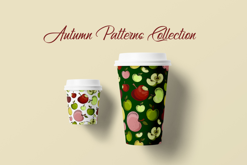 autumn-patterns-collection-vector-illustration