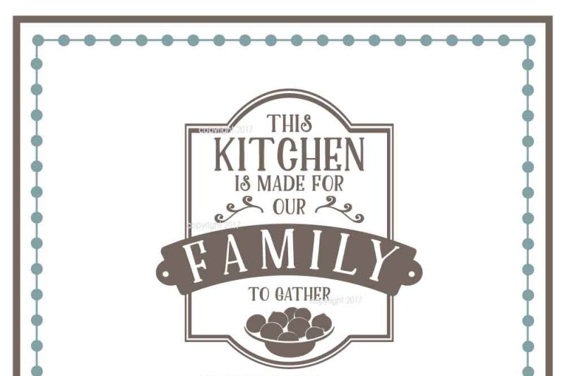 Download Kitchen SVG Cut File - Family Vector By My Vinyl Designer ...