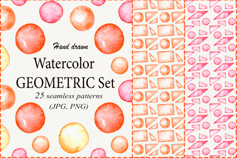 watercolor-geomtric-patterns